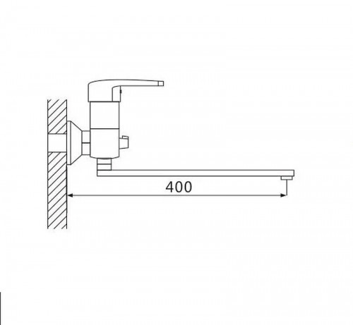 Смеситель для ванны Shevanik S5022F универсальный цвет Белый Хром