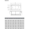 Акриловая ванна Vayer Savero 160x70 Гл000009892 без гидромассажа