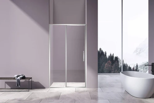 Душевая дверь Vincea Slim 120 VDP-4SL120CL профиль Хром стекло прозрачное