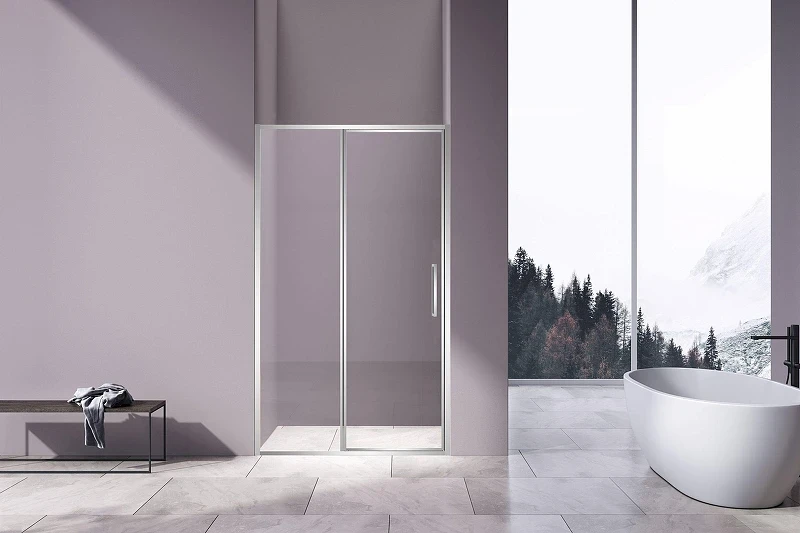 Душевая дверь Vincea Slim 120 VDP-4SL120CL профиль Хром стекло прозрачное