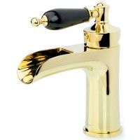 Смеситель для раковины Boheme Vogue 211-BLC Золото латунь