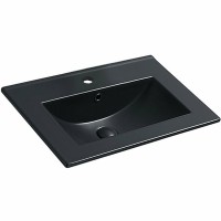 Раковина Vincea 60 VBS-13960MB Черная матовая фарфор полувстраиваемая