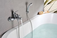 Смеситель для ванны Lemark Plus Grace LM1512C Хром латунь на стену