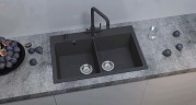 Кухонная мойка Ulgran Quartz Ruma 780-08 Космос искусственный камень (литьевой мрамор) встраиваемый