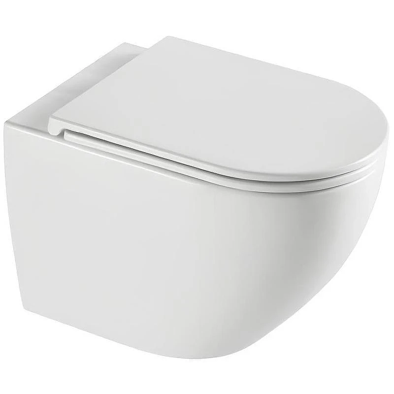Комплект унитаза с инсталляцией WeltWasser MARBERG 410 + MERZBACH 043 XL GL-WT + MAR 410 RD-CR 10000013800 цвет Белый глянцевый с сиденьем Микролифт и клавишей смыва цвет Хром