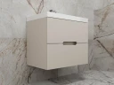Тумба под раковину Style Line Матис 70 ЛС-00002309 подвесная Крем МДФ / ЛДСП