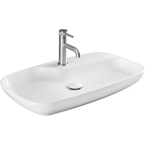 Раковина Allen Brau Liberty 2 70 4.32011.20 Белая фаянс накладная