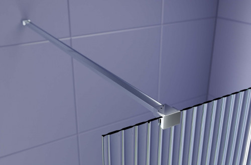 Душевая перегородка Aquatek Walk In 120 AQ.WI.120.2CH профиль Хром стекло рифленое