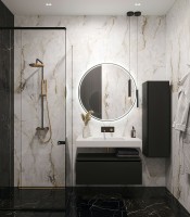 Раковина Boheme Armadi Art Flat 100 888-100 Белая матовая искусственный камень (литьевой мрамор) подвесная