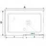 Душевой уголок RGW Stilvoll SV-42G 100х90 32324290-16 профиль Золото стекло прозрачное
