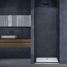 Душевая дверь Vincea Alpha 85 VDP-3AL850CLB профиль Черный стекло прозрачное