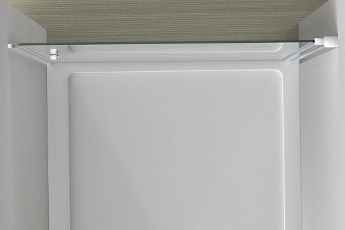 Душевая дверь Vincea Alpha 85 VDP-3AL850CLB профиль Черный стекло прозрачное