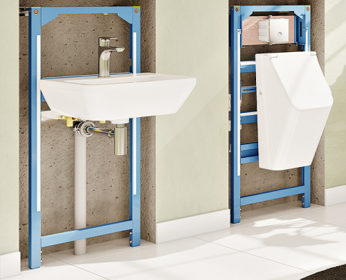 Инсталляция Vitra 880-2800 для раковины Синяя нержавеющая сталь