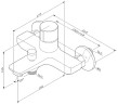 Смеситель для ванны AM.PM X-Joy F85A10500 Хром латунь на стену