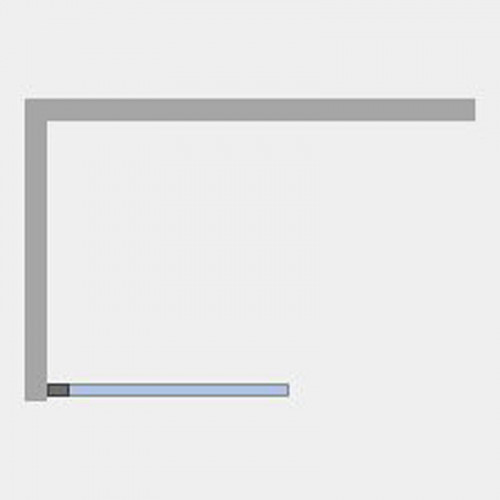 Шторка на ванну Ambassador Bath Screens 80х140 16041209 профиль Черный стекло прозрачное