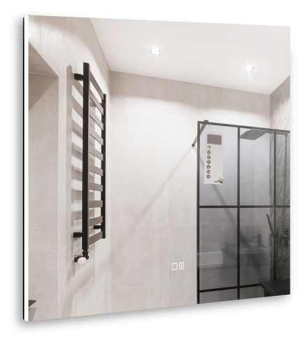 Зеркало Silver Mirrors Алмина 80 LED-00002986 с подсветкой с сенсорным выключателем с диммером и подогревом