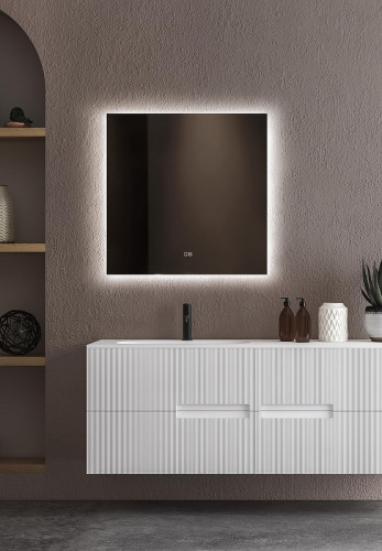 Зеркало Silver Mirrors Алмина 80 LED-00002986 с подсветкой с сенсорным выключателем с диммером и подогревом