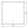 Зеркало Silver Mirrors Алмина 80 LED-00002986 с подсветкой с сенсорным выключателем с диммером и подогревом