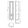 Шкаф пенал Sancos Very 35 R PVR35RCE подвесной Beige Soft МДФ / ЛДСП