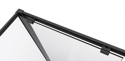 Душевой уголок Black&amp;White Stellar Wind S872 100х100 8721010 профиль Черный стекло прозрачное