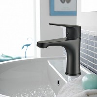Смеситель для раковины WesnaArt Nova NOV03-210Black Черный матовый латунь
