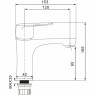 Смеситель для раковины WesnaArt Nova NOV03-210Black Черный матовый латунь