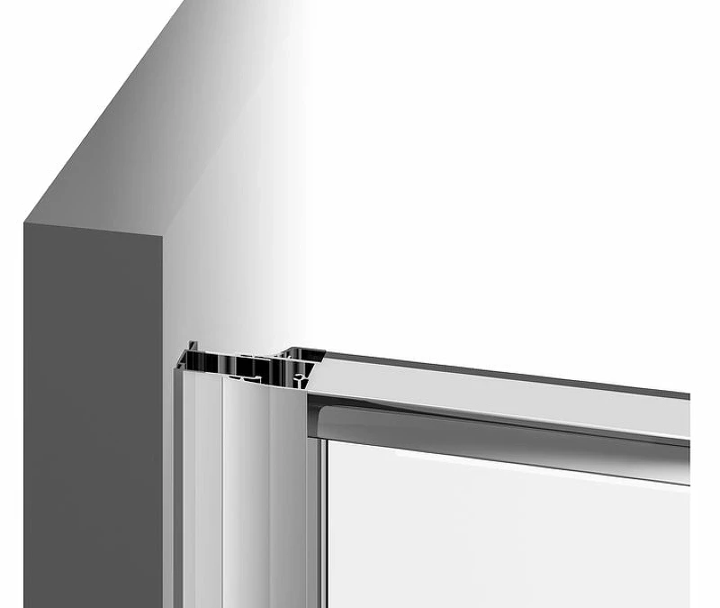 Душевая дверь Ravak Pivot PDOP1-90 03G70300Z1 профиль Черный стекло Transparent