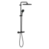 Душевая система Grohe Tempesta Cube 266892431 с термостатом цвет Черный матовый