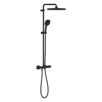 Душевая система Grohe Tempesta Cube 266892431 с термостатом цвет Черный матовый