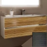 Тумба с раковиной SanVit Кубэ-2 60 kkube2060 с фактурой под дерево подвесная Венге МДФ / ЛДСП