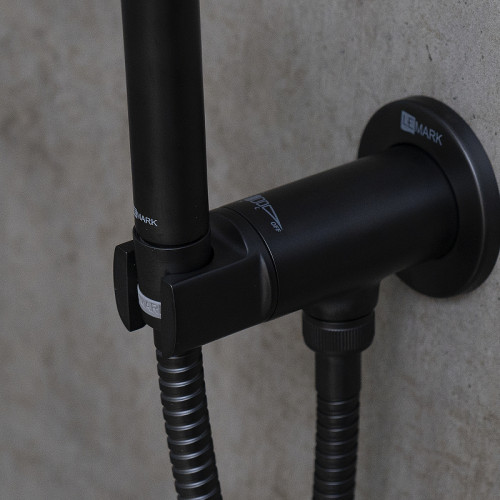 Гигиенический душ со смесителем Lemark Solo LM7171BL Черный матовый латунь встраиваемый