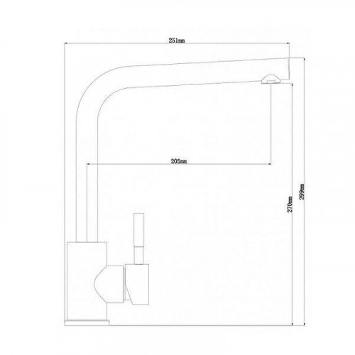 Смеситель для кухни Dr. Gans Лира 319.08н.1123.410 цвет Везувий