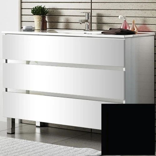 Тумба с раковиной SanVit Кубэ-3 70 kkube3070 в цвете Ral Черный глянец МДФ / ЛДСП
