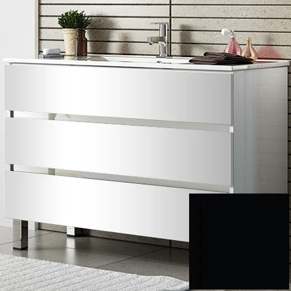 Тумба с раковиной SanVit Кубэ-3 70 kkube3070 в цвете Ral Черный глянец МДФ / ЛДСП