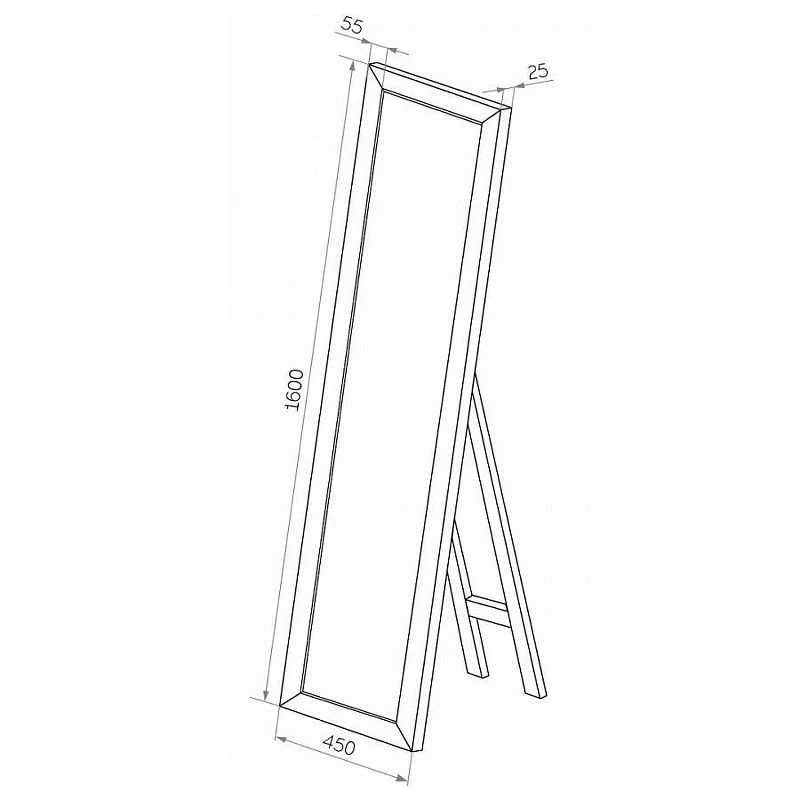 Зеркало Maretti Umbria 45 UM1445160P21 цвет Белый