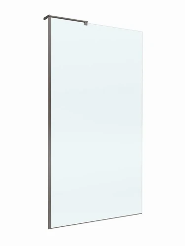 Душевая перегородка BelBagno Uno 110 UNO-L-1-TB-110-C-GM профиль Оружейная сталь стекло прозрачное