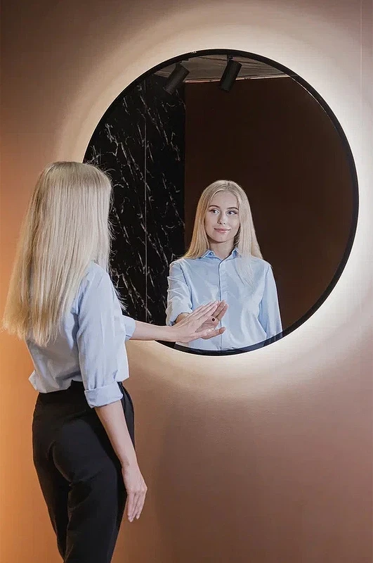 Зеркало Silver Mirrors Монако Black 100 LED-00002769 с подсветкой с бесконтактным выключателем стекло