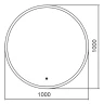 Зеркало Silver Mirrors Монако Black 100 LED-00002769 с подсветкой с бесконтактным выключателем стекло