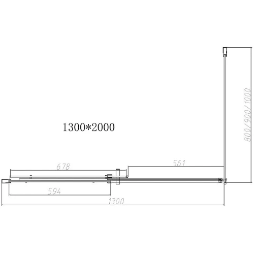 Душевой уголок Vincea Dice 130x80 VSR-4D8013CLGM профиль Вороненая сталь стекло прозрачное
