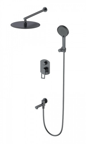 Душевая система Wonzon &amp; Woghand Frame WW-88939010-BGM цвет Темный графит