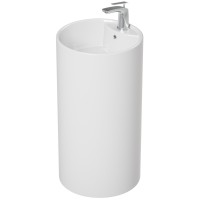 Раковина Laguraty 45 2090W Белая фаянс напольный