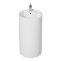 Раковина Laguraty 45 2090W Белая фаянс напольный