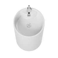 Раковина Laguraty 45 2090W Белая фаянс напольный