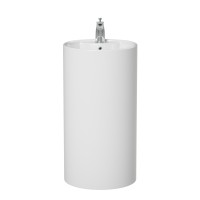 Раковина Laguraty 45 2090W Белая фаянс напольный