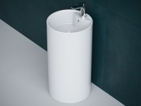 Раковина Laguraty 45 2090W Белая фаянс напольный