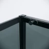 Душевая стенка Grossman Style 100 200.K33.05.100.21.10 профиль Черный матовый стекло тонированное