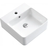 Раковина Esbano Circon 40 ESRNCIRC40W Белая фаянс накладная