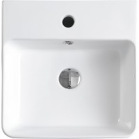Раковина Esbano Circon 40 ESRNCIRC40W Белая фаянс накладная
