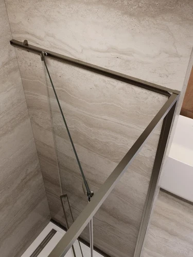 Душевая дверь Cezares Lux 90 LUX-B-FS-1-90-C-GM профиль Оружейная сталь стекло прозрачное