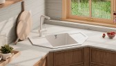 Кухонная мойка Ulgran Classic U-609-308 Черная искусственный камень (литьевой мрамор) встраиваемый